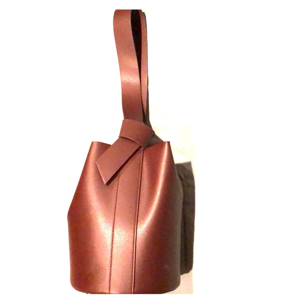 Zara bucket purse with knot detail